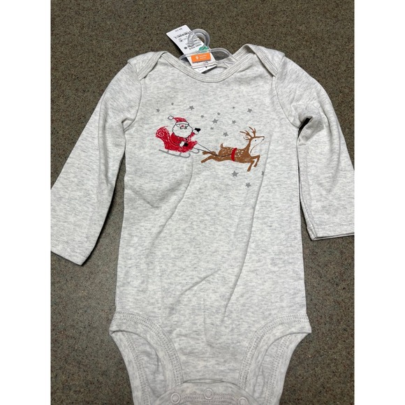 Carter's Christmas 9 month Onesie and Teething bib NWT - Picture 2 of 7